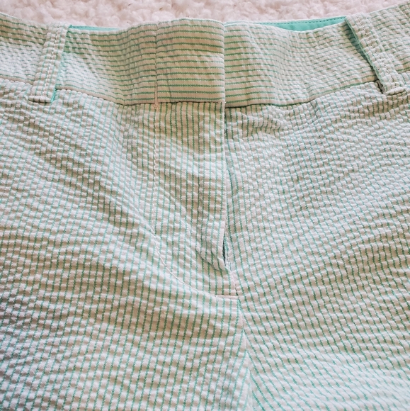 J. Crew Mint Green & White Seersucker Shorts - Picture 5 of 7